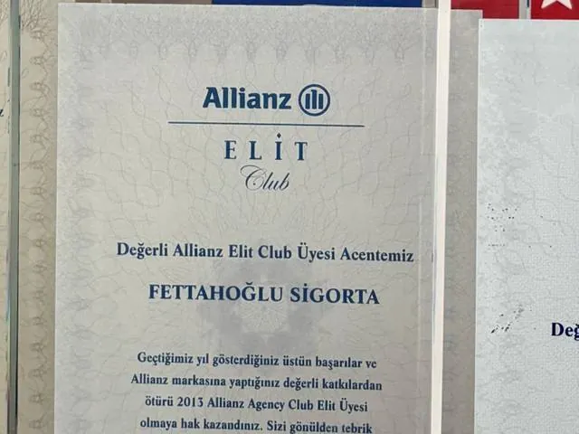 2013 — Allianz Elit Club Üyeliği