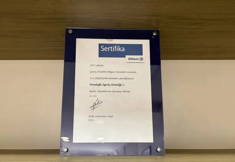 Allianz Başarı Sertifikası